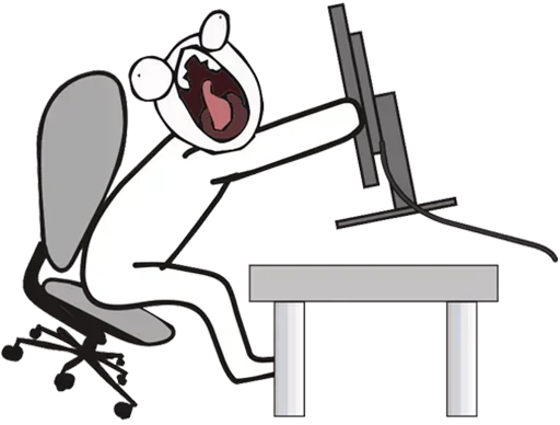 Стикер 😡 из набора Desk Buddies