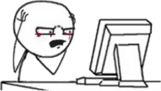 Стикер 😫 из набора Desk Buddies