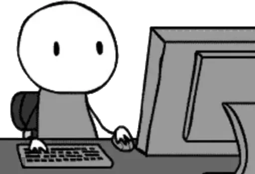 Стикер 😦 из набора Desk Buddies