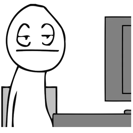 Стикер 😐 из набора Desk Buddies