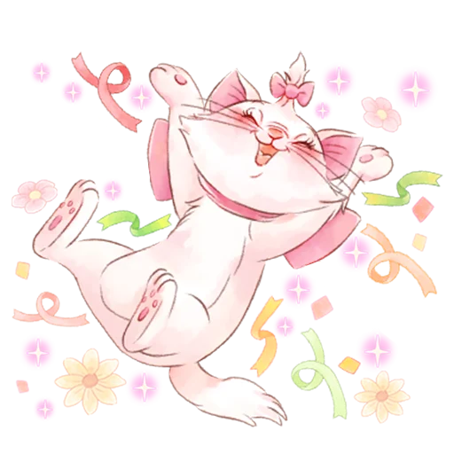 Стикер 😍 из набора Disney's Marie Girly