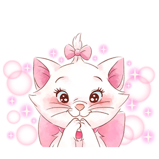 Стикер 🥰 из набора Disney's Marie Girly