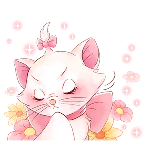 Стикер 🙄 из набора Disney's Marie Girly
