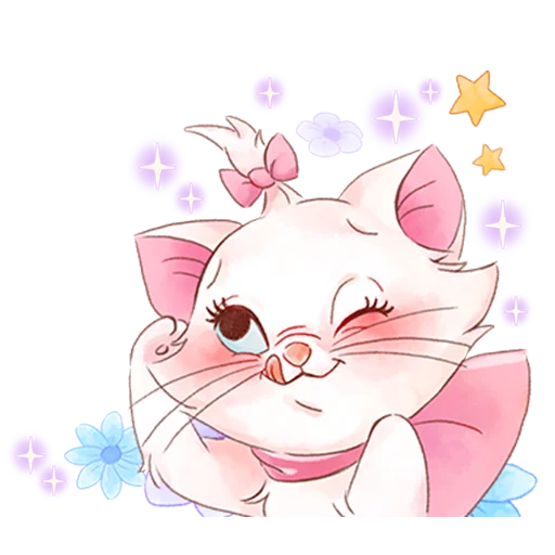 Стикер ☺️ из набора Disney's Marie Girly
