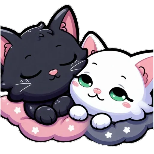 Стикер 🛏 из набора Doha black cat