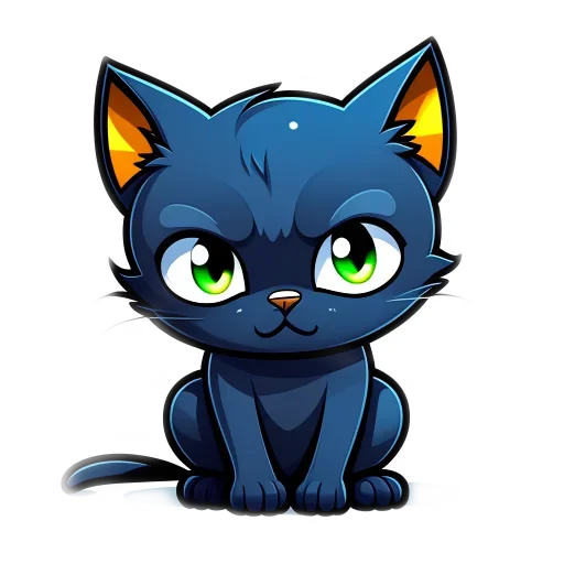 Стикер 🥑 из набора Doha black cat