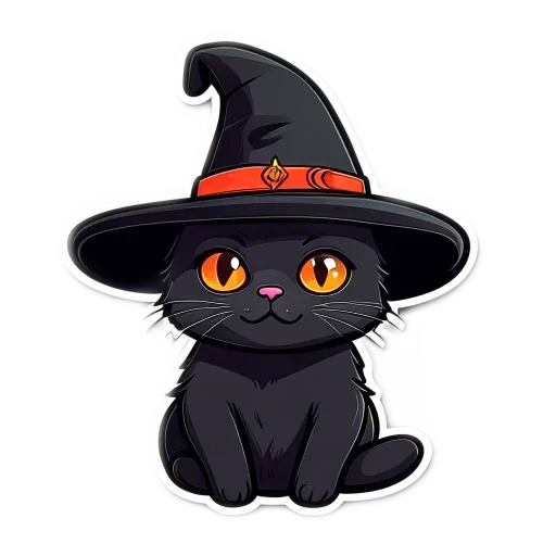 Стикер 🥑 из набора Doha black cat
