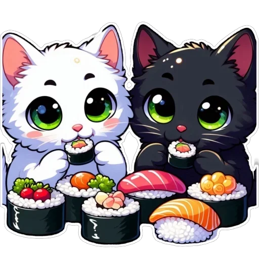 Стикер 🍱 из набора Doha black cat