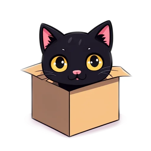 Стикер 📦 из набора Doha black cat
