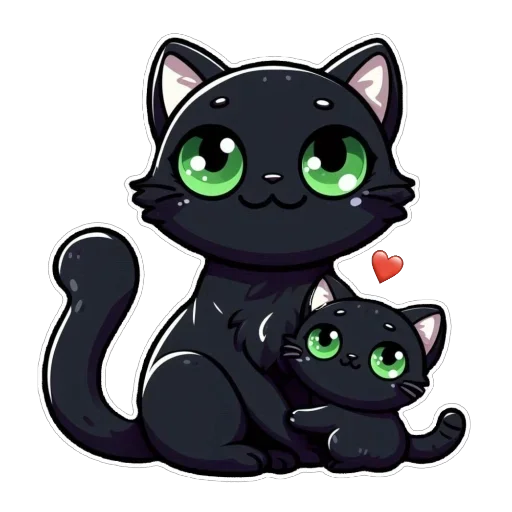 Стикер 🫥 из набора Doha black cat