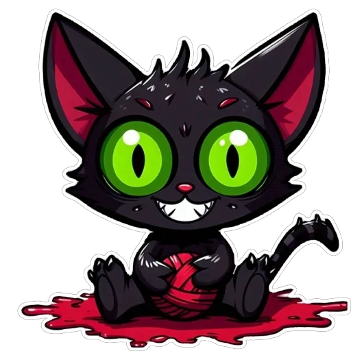 Стикер 🤪 из набора Doha black cat