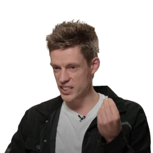 Стикер 🤦‍♂️ из набора Дудь на интервью с Кучерой
