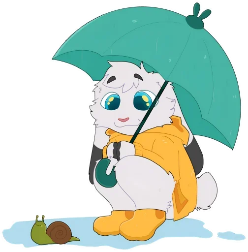 Стикер 🌧 из набора Flaky Club