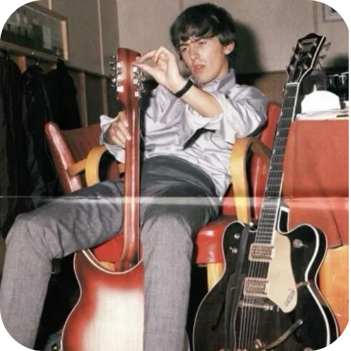 Стикер 😮‍💨 из набора •George Harrison•