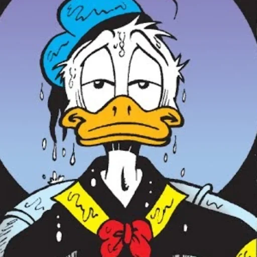 Стикер 😑 из набора Donald Duck