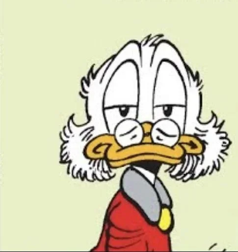 Стикер 😑 из набора Donald Duck