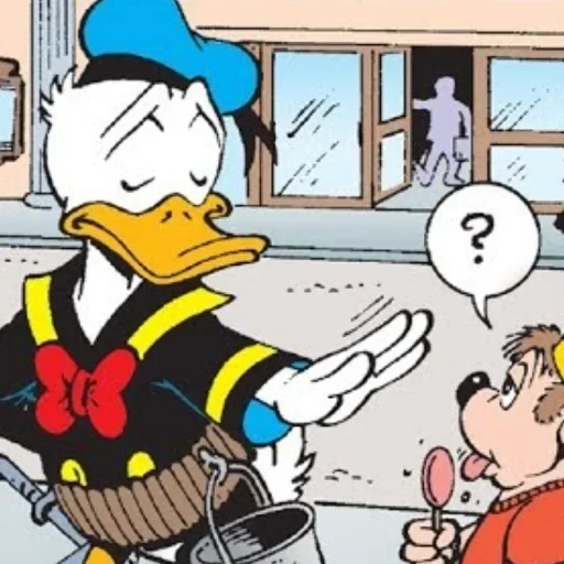 Стикер 😏 из набора Donald Duck