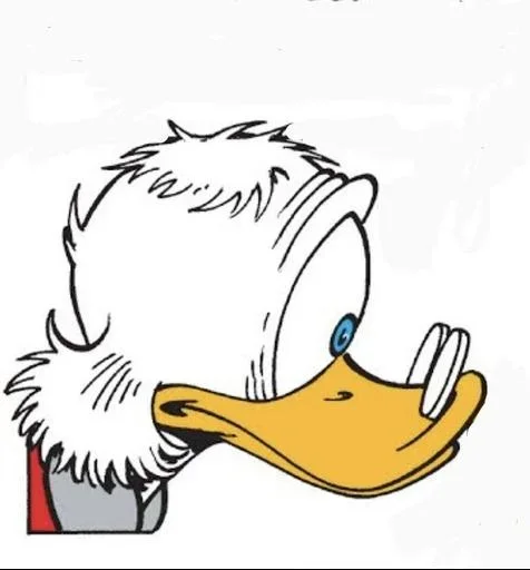 Стикер 😱 из набора Donald Duck