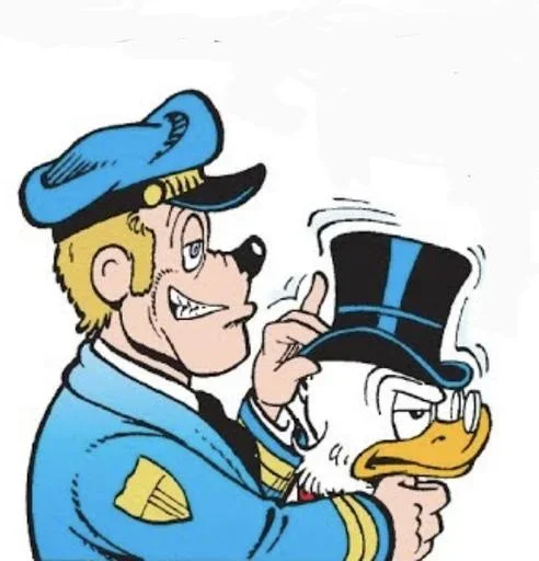 Стикер 😏 из набора Donald Duck