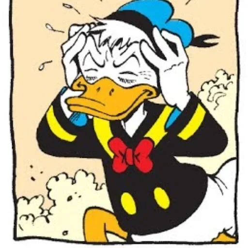 Стикер 😖 из набора Donald Duck