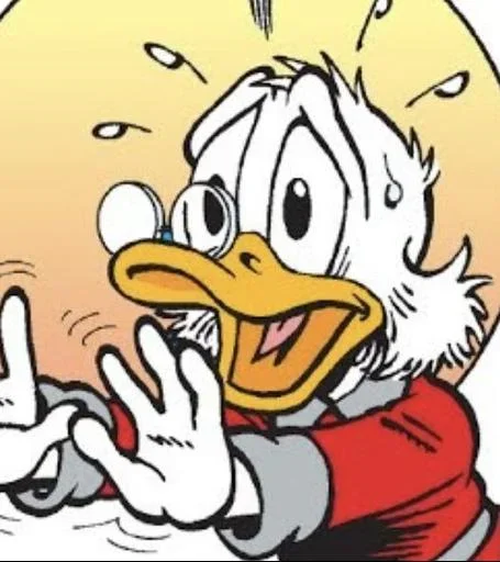 Стикер 😰 из набора Donald Duck