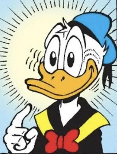 Стикер 🙂 из набора Donald Duck