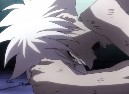 Стикер 😭 из набора Killua ::