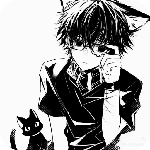 Стикер 🐱 из набора Кошкомальчики