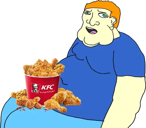 Стикер 🍔 из набора Wojac Chaos