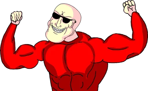 Стикер 💪 из набора Wojac Chaos