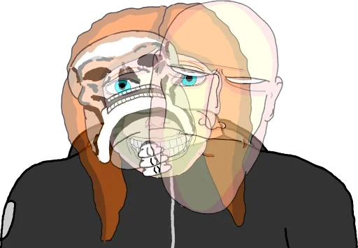 Стикер 💀 из набора Wojac Chaos