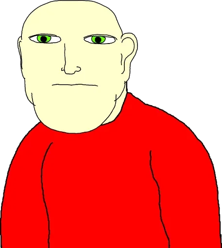 Стикер 😑 из набора Wojac Chaos