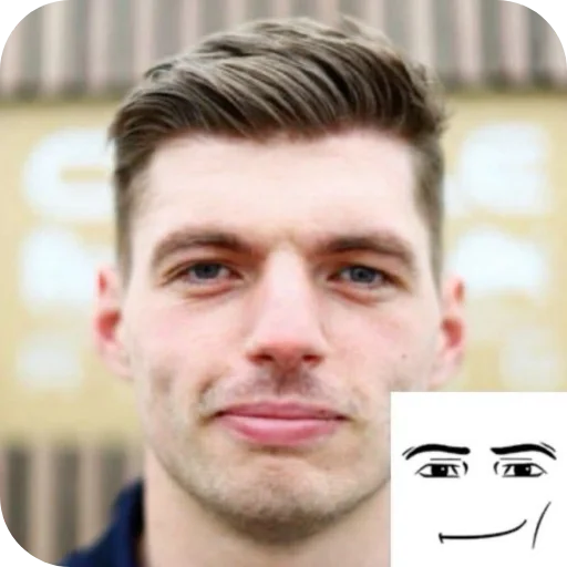 Стикер ☺ из набора Max Verstappen