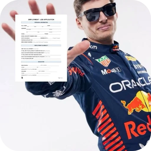 Стикер 😎 из набора Max Verstappen