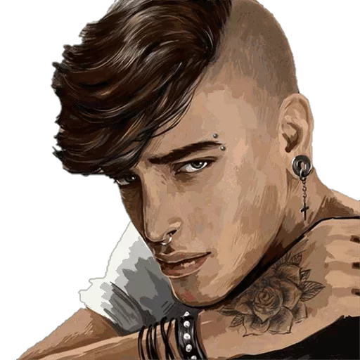 Стикер 💇‍♂️ из набора Men and Guys