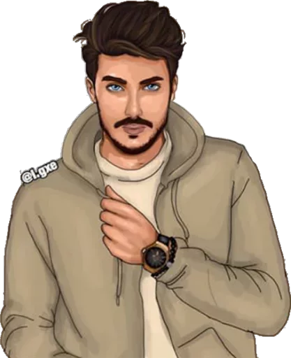 Стикер 😛 из набора Men and Guys