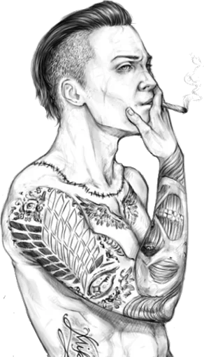 Стикер 😋 из набора Men and Guys