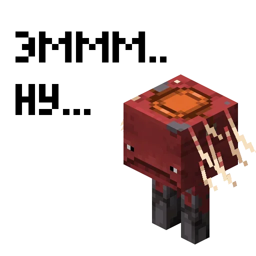 Стикер 😕 из набора Minecraft