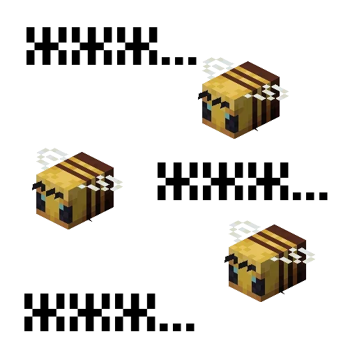 Стикер 🐝 из набора Minecraft