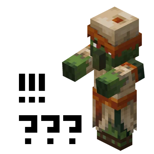 Стикер ❓ из набора Minecraft