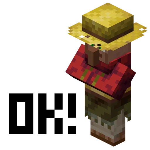 Стикер 👌 из набора Minecraft