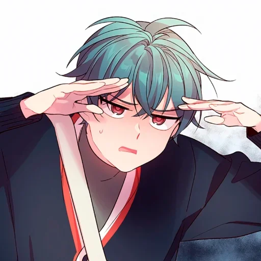 Стикер 💫 из набора Anime boys