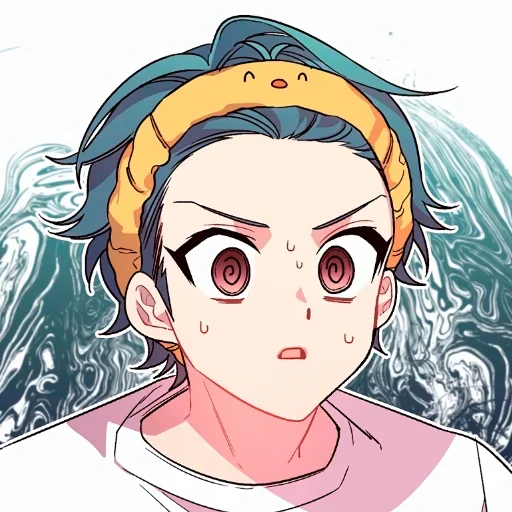 Стикер 💫 из набора Anime boys