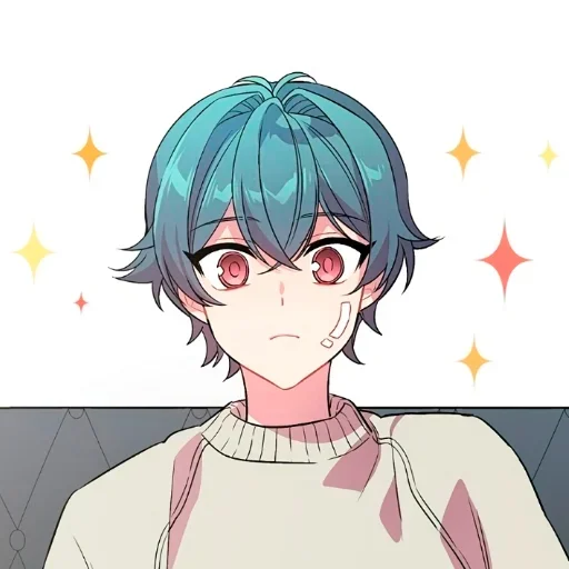 Стикер 💫 из набора Anime boys