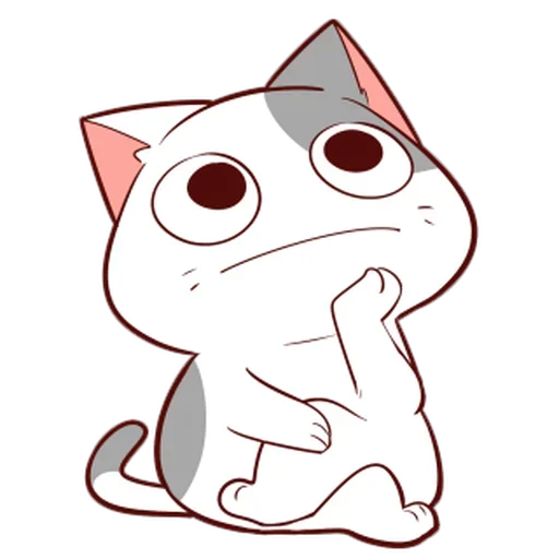 Стикер 🤔 из набора Naughty Kitty