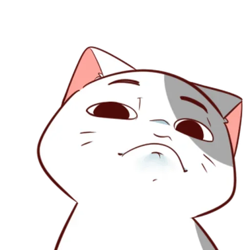 Стикер ☹️ из набора Naughty Kitty