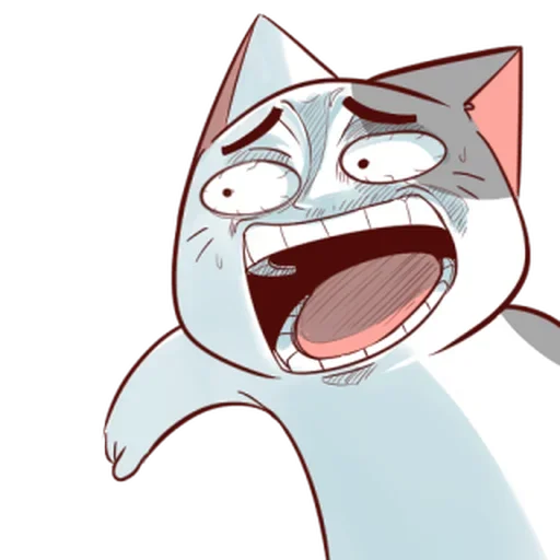 Стикер 😫 из набора Naughty Kitty