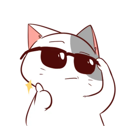 Стикер 😎 из набора Naughty Kitty