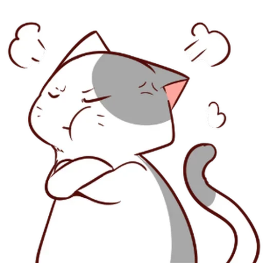Стикер 😤 из набора Naughty Kitty