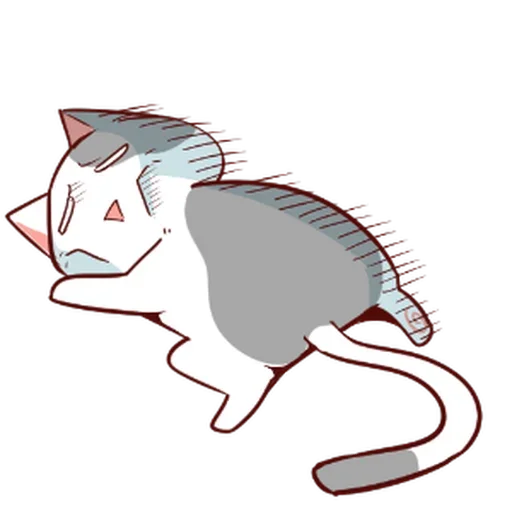 Стикер 😵 из набора Naughty Kitty